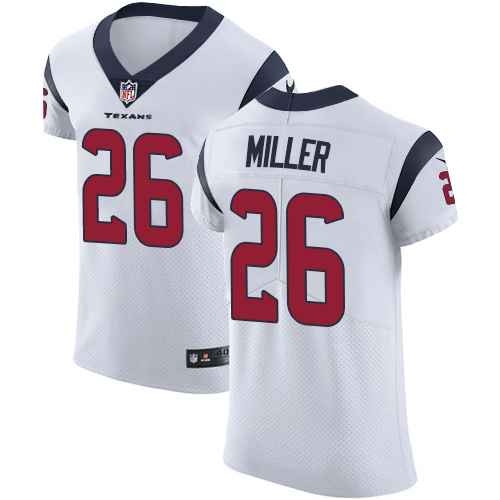 Nike Texans #26 Lamar Miller White Men's Stitched NFL Vapor Untouchable Elite Jersey - Click Image to Close